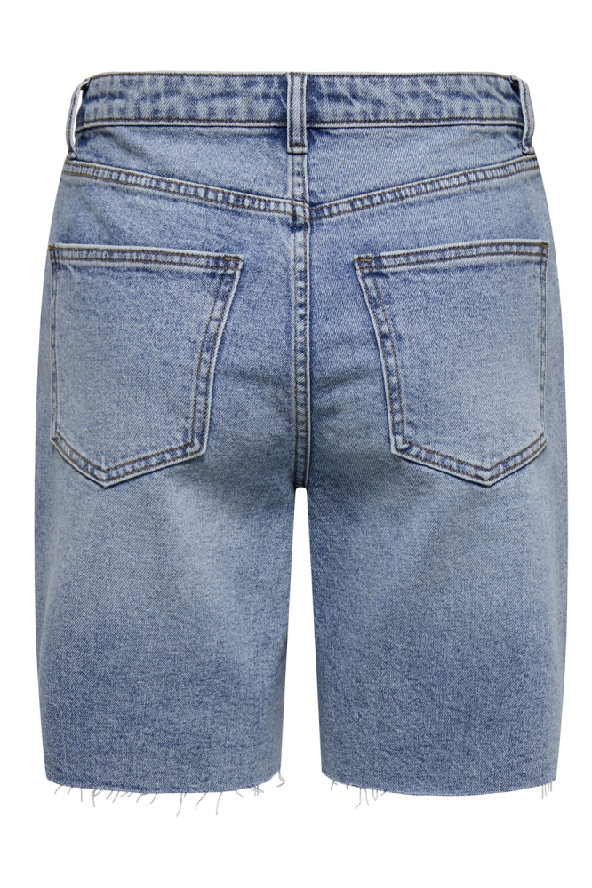 ONLJULIETTE HW WIDE SHORT RW HEM BO 15355930 Light Blue Denim